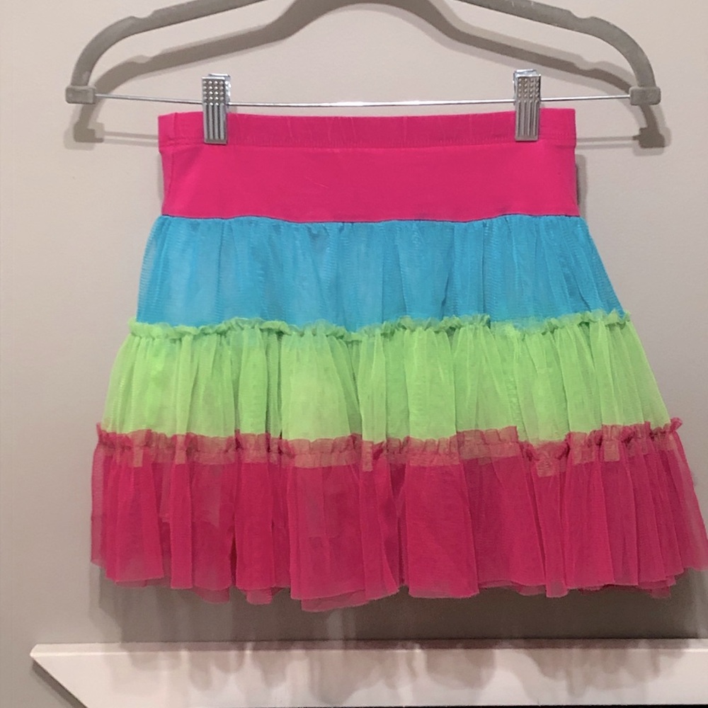 Girls Tulle Multi-color Skirt, size 7